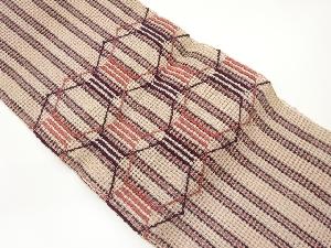 羅亀甲模様織出し名古屋帯